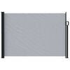 vidaXL Retractable Side Awning Grey 300 x 170 cm Polyester