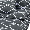 vidaXL Duvet Cover Set Grey 220x240 cm Cotton
