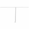 vidaXL Awning Post Set White 450x245 cm Iron