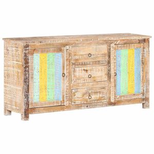 vidaXL Sideboard 151x40x75 cm Rough Acacia Wood