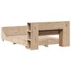 vidaXL Bed Frame without Mattress 150x200 cm King Size Solid Wood Pine