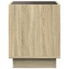 vidaXL Coffee Table with Infinity LED Sonoma Oak 40x40x50 cm