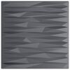 vidaXL Wall Panels 12 pcs Stone Grey 50 x 50 cm XPS Foam
