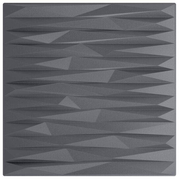vidaXL Wall Panels 12 pcs Stone Grey 50 x 50 cm XPS Foam