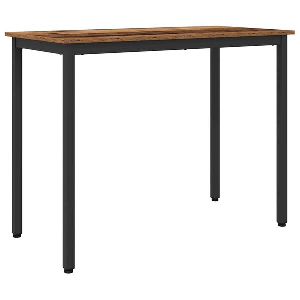 vidaXL Table Old Wood 100 x 50 x 76.5 cm Engineered Wood and Steel
