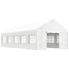 vidaXL Gazebo with Roof White 11.15x4.08x3.22 m Polyethylene
