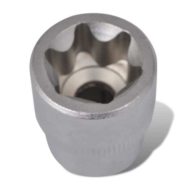 vidaXL Torx Star Socket Set 12 pcs with Clip Strip