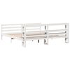 vidaXL Bed Frame without Mattress White 200x200 cm Solid Wood Pine