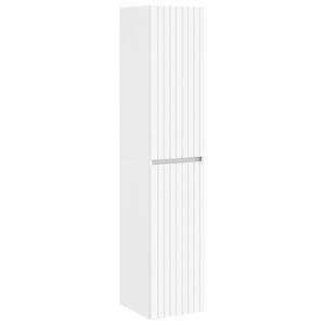 vidaXL Wall-mounted Bathroom Cabinet White 33 x 34.5 x 160 cm
