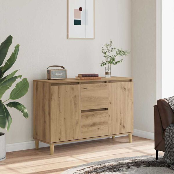 vidaXL Sideboard Artisan Oak 102x35x70 cm Engineered Wood