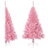 vidaXL Christmas Tree | Pink | PVC, steel | Small | Decorative Inlays