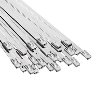 vidaXL Cable Tie 25 pcs 4.6 x 250 mm Silver