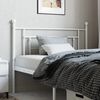 vidaXL Metal Replace Headboard White 107 cm