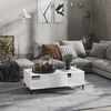 vidaXL Coffee Table White 103.5x60x35 cm Engineered Wood