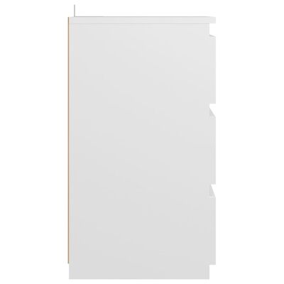 vidaXL Bed Cabinets 2 pcs White 40x35x62.5 cm Engineered Wood