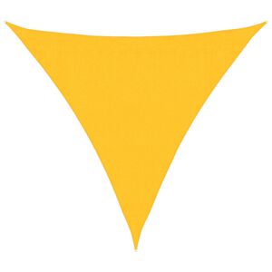 vidaXL Sunshade Sail 160 g/m&sup2; Yellow 3.6x3.6x3.6 m HDPE