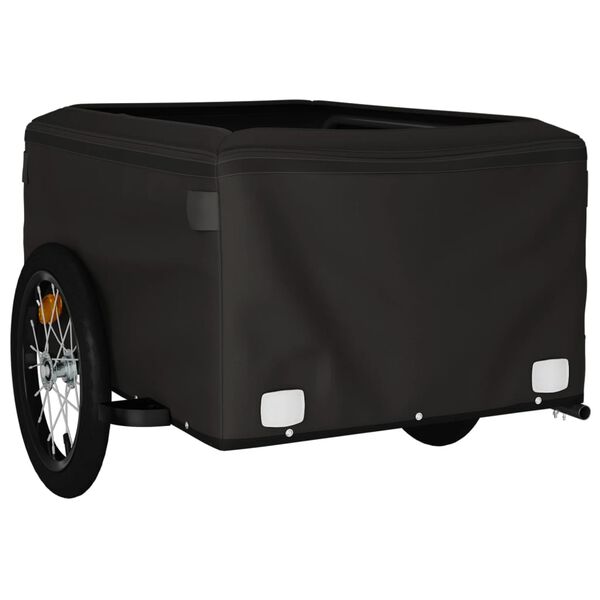 vidaXL Bike Trailer Black 45 kg Iron