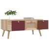 vidaXL Coffee Table with Drawers 80x40x35.5 cm Engineered Wood
