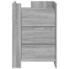 vidaXL Bedside Cabinet Grey Sonoma 45x50x65 cm Engineered Wood