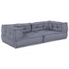 vidaXL Modular Sofa 3 pcs Grey 140 x 70 x 36 cm Fabric