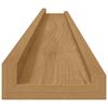 vidaXL Wall Shelf 4 pcs Brown 100 x 9 x 3 cm Engineered Wood