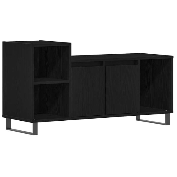 vidaXL TV Cabinet Set Black Oak 100 x 35 x 55 cm Engineered Wood