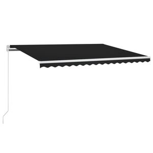 vidaXL Retractable Awning Anthracite 400 x 350 cm Fabric and Aluminium