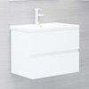 vidaXL Sink Cabinet White 60x38.5x45 cm Engineered Wood