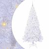 vidaXL Artificial Christmas Tree with Stand White 210 cm PVC and Steel