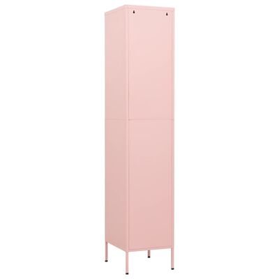 vidaXL Locker Cabinet Pink 35x46x180 cm Steel