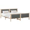vidaXL Bed Frame with Headboard Dark Grey 180 x 200 cm Fabric