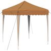 vidaXL Pop-up Party Tent 195 x 195 x 245 cm Beige Oxford Fabric