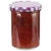 vidaXL Glass Jam Jars with White and Purple Lid 48 pcs 400 ml