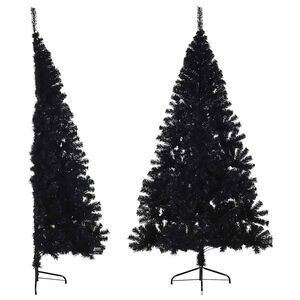 vidaXL Christmas Tree | Black | PVC | Large | Christmas Tree | Crescent
