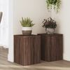 vidaXL Plant Stand 2 pcs Brown Oak 25 x 25 x 35 cm Engineered Wood