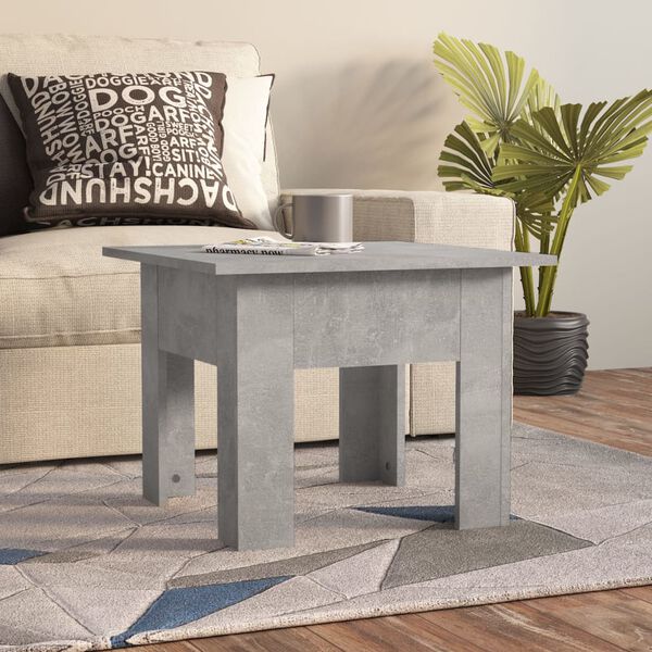 vidaXL Coffee Table Concrete Grey 55x55x42 cm Engineered Wood