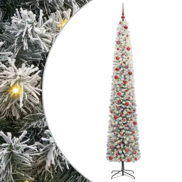 vidaXL Artificial Christmas Tree with 300 LEDs with Stand Green 270 cm