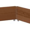 vidaXL Raised Bed Hexagon Brown 160x160 cm Solid Wood Pine