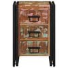 vidaXL Bedside Cabinet Multicolour 40 x 40 x 59 cm Solid Reclaim Wood