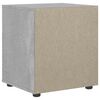 vidaXL Bedside Cabinet VISNES Concrete Grey 45x40x50 cm Engineered Wood