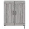vidaXL Highboard Grey Sonoma 69.5x34x180 cm Engineered Wood