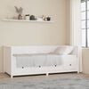 vidaXL Day Bed without Mattress White 80x200 cm Solid Wood Pine