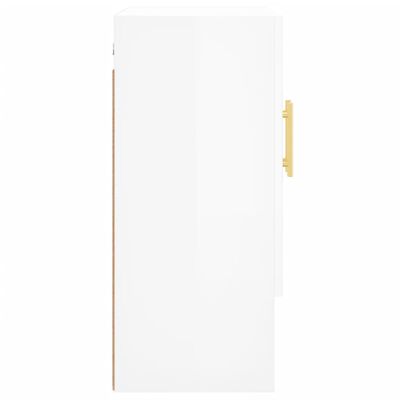 vidaXL Wall Cabinet High Gloss White 60x31x70 cm Engineered Wood