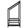 vidaXL Kids Bed Frame Black 70x140 cm Solid Wood Pine