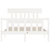 vidaXL Bed Frame without Mattress White 120x200 cm Solid Wood Pine