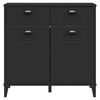 vidaXL Sideboard VIKEN Black 80x40x80 cm Engineered Wood