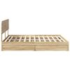 vidaXL Storage Bed with Drawer Sonoma Oak 180 x 200 cm Engineered Wood