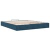 vidaXL Ottoman Bed Frame No Mattress Dark Blue 200x200 cm Velvet