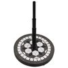 vidaXL Parasol Base Black and White Round 12 kg