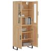 vidaXL Highboard Sonoma Oak 69.5x34x180 cm Engineered Wood